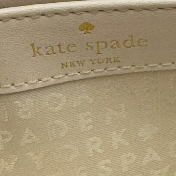 Kate Spade New York Gray Leather Zip-Around Wallet With 12 Card Slots & Interior - Picture 9 of 14